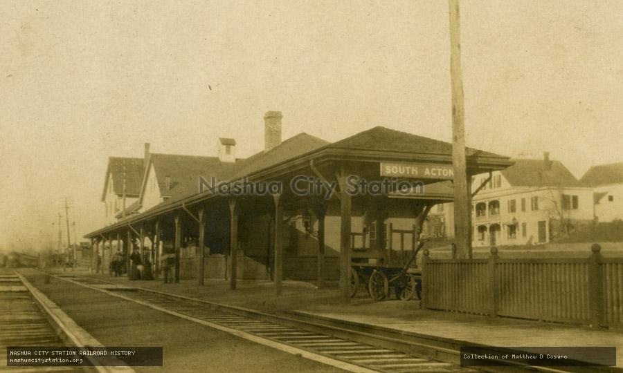 Postcard: Railroad Station, South Acton, Massachusetts